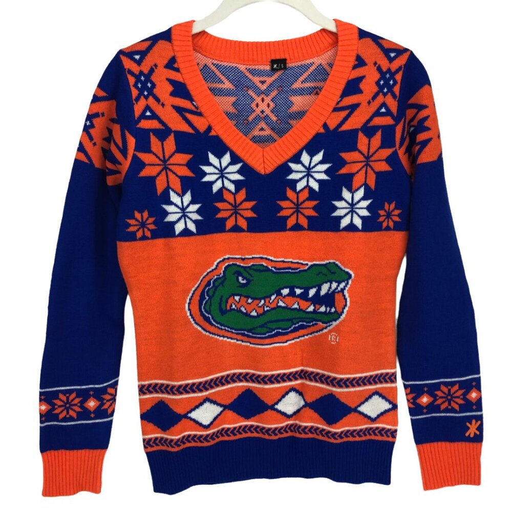 University of Florida Gators Collegiate V-Neck Unisex Sweater Size S